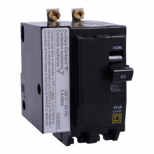 Schneider Electric QOB2601201 - Mini circuit breaker, QO, 60A, 2 pole, 120/240VA