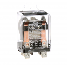 Schneider Electric 389FXBXC1-120A - Power relay, Legacy, DPDT, 25A, 120 VAC, side fl