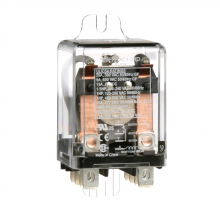 Schneider Electric 389FXBXC1-24D - Power relay, Legacy, DPDT, 25A, 24 VDC, side fla