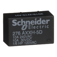 Schneider Electric 276AXXH-5D - Power relay, SE Relays, SPST-NO, 10A, 5 VDC, epo