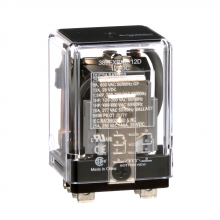 Schneider Electric 389FXBXC-12D - Power relay, SE Relays, DPDT, 25A, 12 VDC, plug-