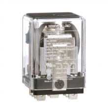 Schneider Electric 389FXCXC-24D - Power Relay, 3PDT, plug-in socket cover, quick c
