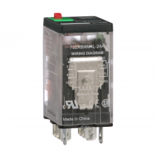 Schneider Electric 782XBXM4L-24A - Power Relay, General Purpose Relays, DPDT, LED c