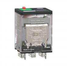 Schneider Electric 783XCXM4L-24A - Power Relay, General Purpose Relays, 3PDT, LED c