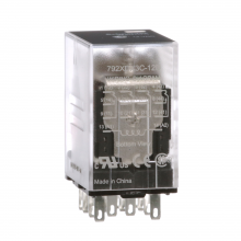 Schneider Electric 792XDX3C-12D - Power relay, SE Relays, 4PDT, 3A, 12 VDC, low le
