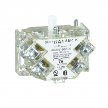 Schneider Electric 9001KA1 - 30mm Push Button, Types K, SK or KX, contact blo