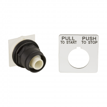 Schneider Electric 9001SKR8 - Push-button head, Harmony 9001SK, plastic, witho
