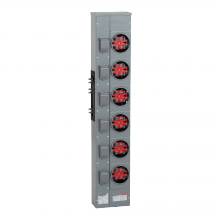 Schneider Electric EZM116125 - Branch unit, EZ Meter-Pak, 125A, 6 x 4 jaw socke