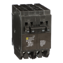 Schneider Electric HOMT1515240 - Tandem circuit breaker, Homeline, 2 x 1 pole at