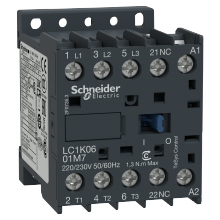 Schneider Electric LC1K0601E7 - Contactor, TeSys K, 3P, AC-3, lt or eq to 440V 6