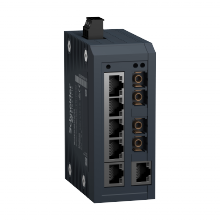 Schneider Electric MCSESU083F2CS0 - Modicon Standard Unmanaged Switch - 6 ports for