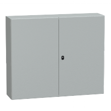 Schneider Electric NSYS3D101230D - Wall mounted steel enclosure, Spacial S3D, doubl