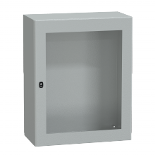 Schneider Electric NSYS3D10840T - Wall mounted steel enclosure, Spacial S3D, trans