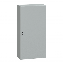 Schneider Electric NSYS3D12630P - Wall mounted steel enclosure, Spacial S3D, plain