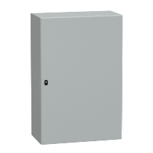Schneider Electric NSYS3D12840 - Wall mounted steel enclosure, Spacial S3D, plain