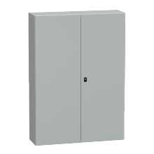 Schneider Electric NSYS3D141030D - Wall mounted steel enclosure, Spacial S3D, doubl
