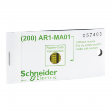 Schneider Electric AR1MB01X - Marker, Linergy TR cable ends, yellow, clipin ty