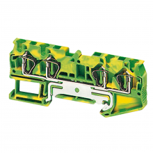 Schneider Electric NSYTRR44PE - Terminal block, Linergy TR, spring type, protect