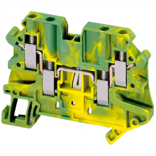 Schneider Electric NSYTRV44PE - Terminal block, Linergy TRl, green-yellow, 4mm2,