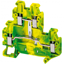Schneider Electric NSYTRV44DPE - Terminal block, Linergy TR, green-yellow, 4mm2,