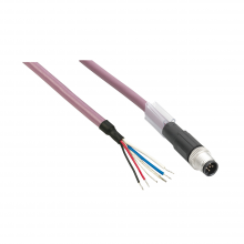 Schneider Electric TCSXCNDFNX1V - power IN distribution cable - straight - M8 fema