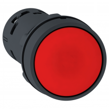Schneider Electric XB7NA42 - Monolithic push button, Harmony XB7, plastic,red