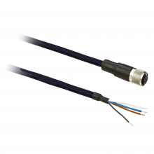 Schneider Electric XZCPB1141L2 - Pre wired connectors XZ, straight female, M12 4