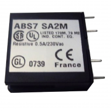 Schneider Electric ABS7SA2M - plug-in solid state relay - 10 mm - output - 24.