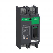 Schneider Electric QBL22100YP - Circuit breaker, PowerPacT Q, 100A, 2 pole, 240V