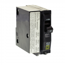 Schneider Electric QH1201021 - Mini circuit breaker, QO, 20A, 1 pole, 120/240VA