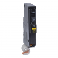 Schneider Electric QO120GFICP - Mini circuit breaker, QO, 20A, 1 pole, 120VAC, 1