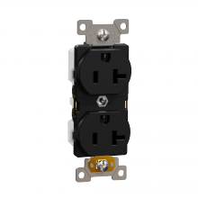 Schneider Electric SQR42201BK - Socket-outlet, X Series, 20A, standard, duplex,
