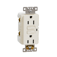 Schneider Electric SQR51101LA - Socket-outlet, X Series, 15A, decorator, GFCI, t