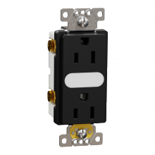 Schneider Electric SQR57101BK - Socket-outlet, X Series, 15A, decorator, tamper