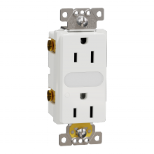 Schneider Electric SQR57101WH - Socket-outlet, X Series, 15A, decorator, tamper
