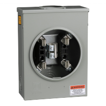 Schneider Electric URTRS101B - Meter socket, ringed, 1 phase, 3 wire, 4 jaw, Se