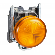 Schneider Electric XB4BV65 - Pilot light, Harmony XB4, metal, orange, 22mm, p