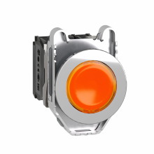 Schneider Electric XB4FW35G5 - Illuminated push button, Harmony XB4, metal, ora