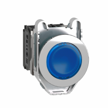 Schneider Electric XB4FW36B5 - Illuminated push button, Harmony XB4, metal, blu