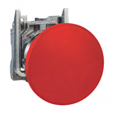 Schneider Electric XB4BC42 - Push button, Harmony XB4, red, metal, 22mm, spri