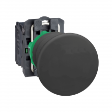 Schneider Electric XB5AC21 - Push button, Harmony XB5, plastic, black mushroo