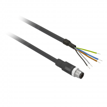 Schneider Electric XZCP1564L10 - Pre wired connectors XZ, straight male, M12, 5 p