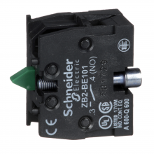 Schneider Electric ZB2BE101 - Harmony, 22mm Push Button, add on contact block,