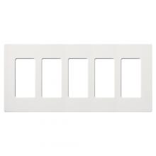 Lutron Electronics CW-5-WH - CLARO WALLPLATE 5 GANG WHITE