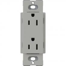 Lutron Electronics CARS-15-TR-GR - CA 15A TAMPER RESIST RECP GRAY