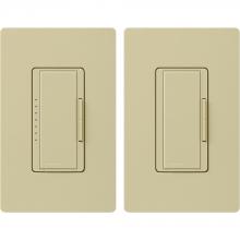 Lutron Electronics MACL-153M-RHW-IV - MAESTRO LED+ REMOTE KIT IVORY WALLPLATE