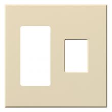 Lutron Electronics VWP-2RC-BE - VAREO WALLPLATE 2GNG RECEPT/ CONT BEIGE