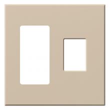 Lutron Electronics VWP-2RC-TP - VAREO WALLPLATE 2GNG RECEPT/ CONT TAUPE