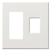 Lutron Electronics VWP-2RC-WH - VAREO WALLPLATE 2GNG RECEPT/ CONT WHITE