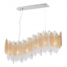 ZEEV Lighting CD10096-6-CH-ABF - 6-Light 40&#34; Linear Chandelier